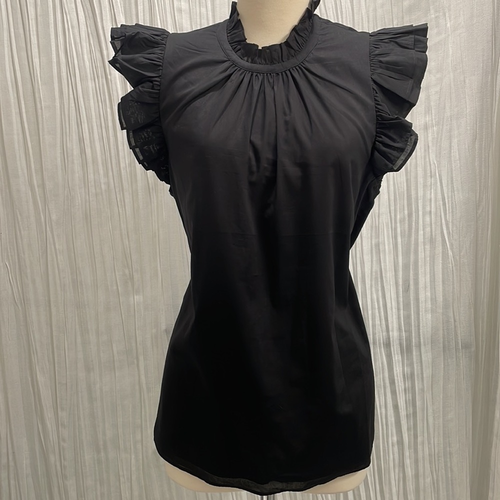 Express Black Ruffle Top. Size M